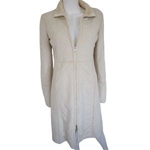 Y2K Jane Norman Coat M Women’s Faux Shearling Afghan Penny Lane Faux Fur Ivory